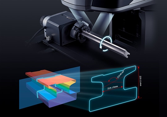 図面の指示寸法を1台でまさに、万能形状測定機 | ワンショット3D形状測定機 VR-6000シリーズ | キーエンス