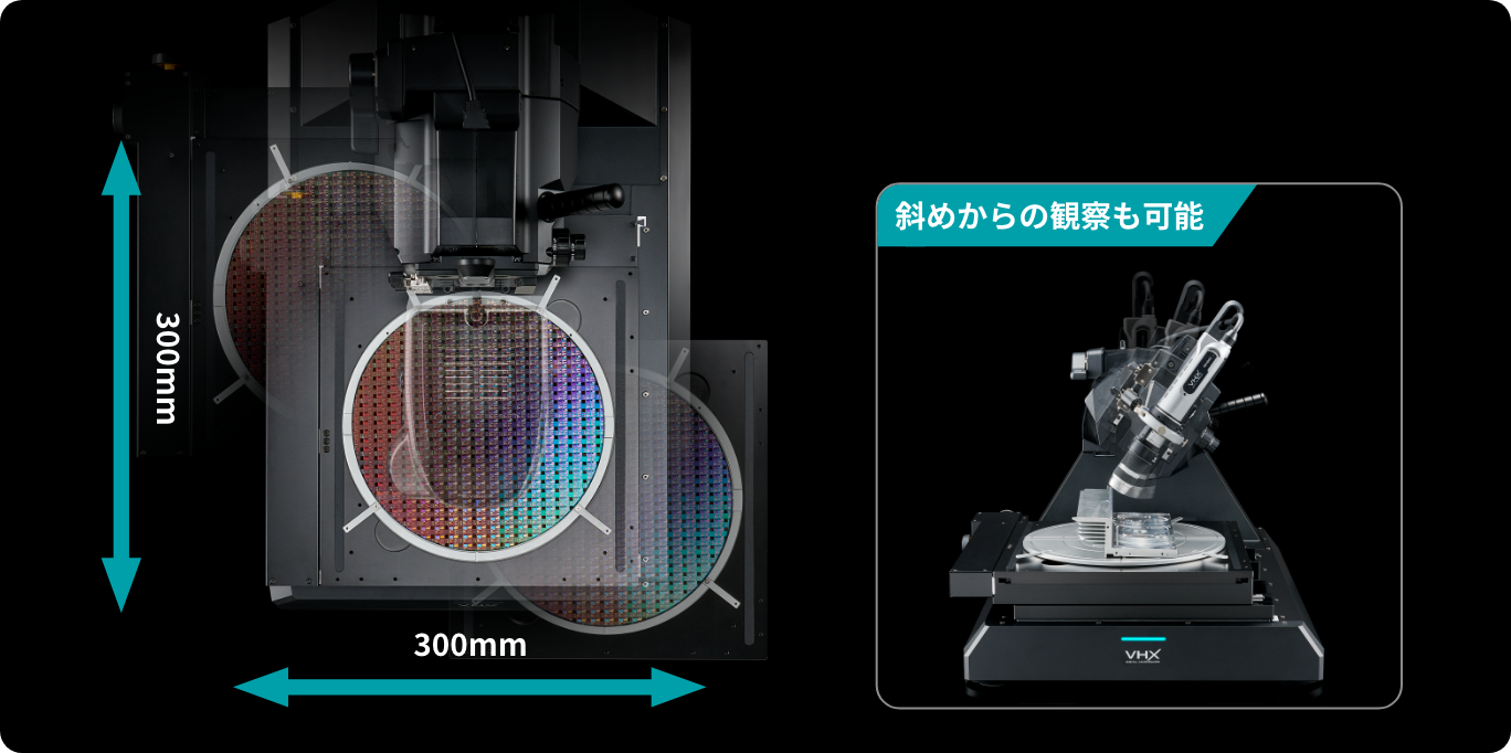 斜めからの観察も可能