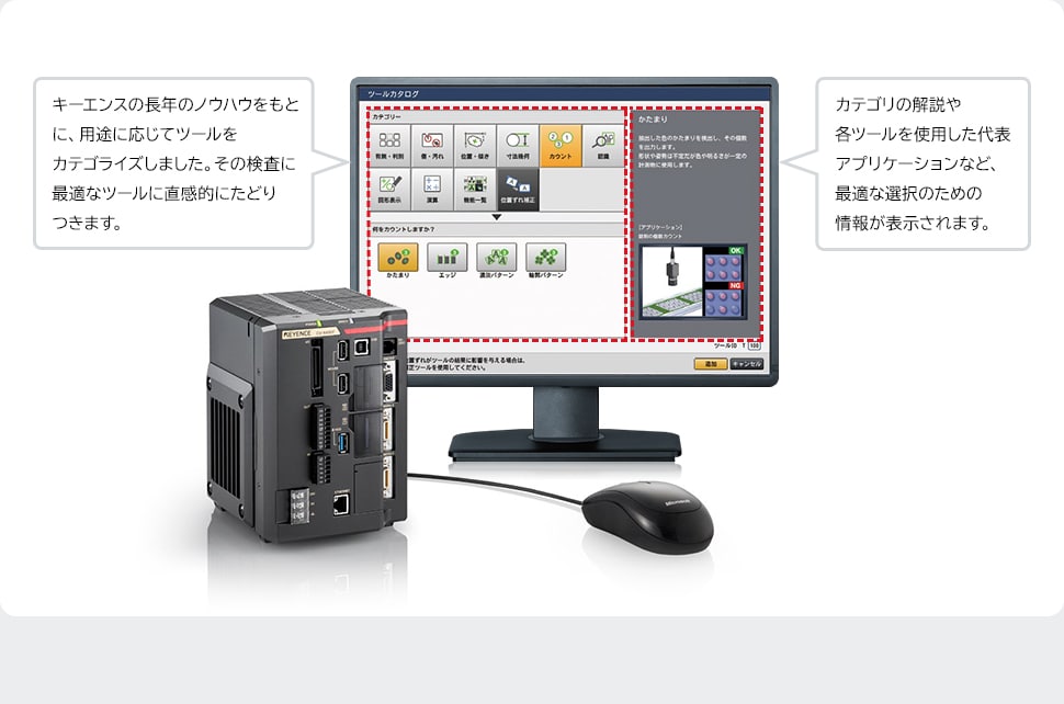 KEYENCE キーエンス XG-7500 超高速画像処理装置 画像処理 P-266 - 工具、DIY用品