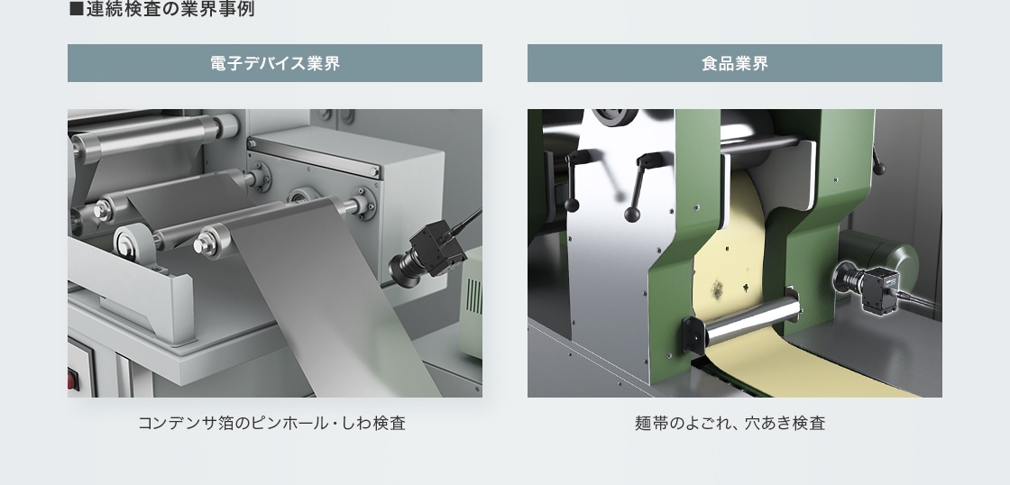 ■連続検査の業界事例