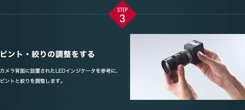 STEP3 ピント・絞りの調整をする