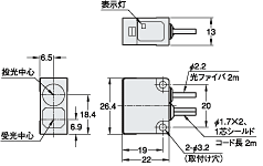 外形寸法図 : デジタルR・G・Bセンサ | キーエンス