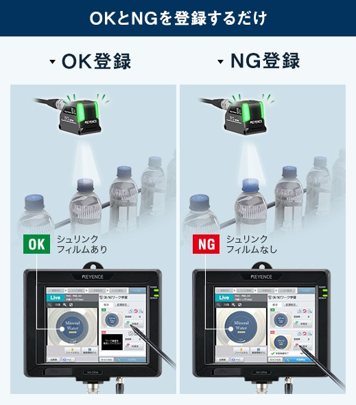 すべてが自動 だから誰でも使える AI搭載 画像判別センサ IV2シリーズ