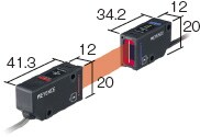 ラインナップ : 汎用タイプデジタルレーザセンサ : 透過型 | キーエンス