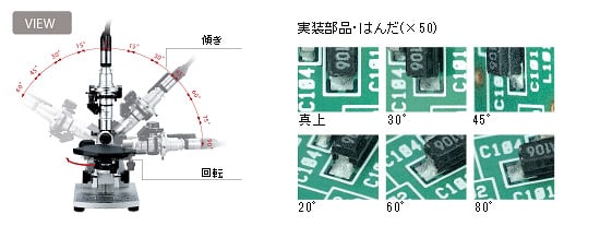 フリーアングル観察システム | 顕微鏡関連機器 | 顕微鏡入門ガイド | キーエンス