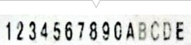 ムラがある印字でも