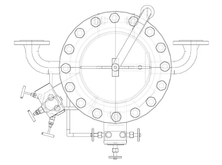 ゲートバルブの組み付けイメージ図