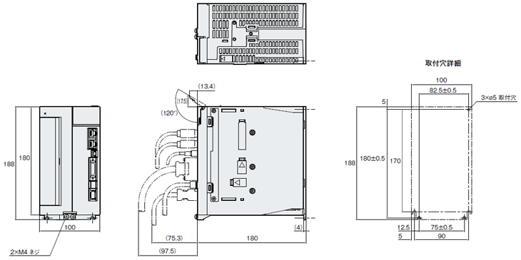 外形寸法図 : ACサーボシステム | キーエンス