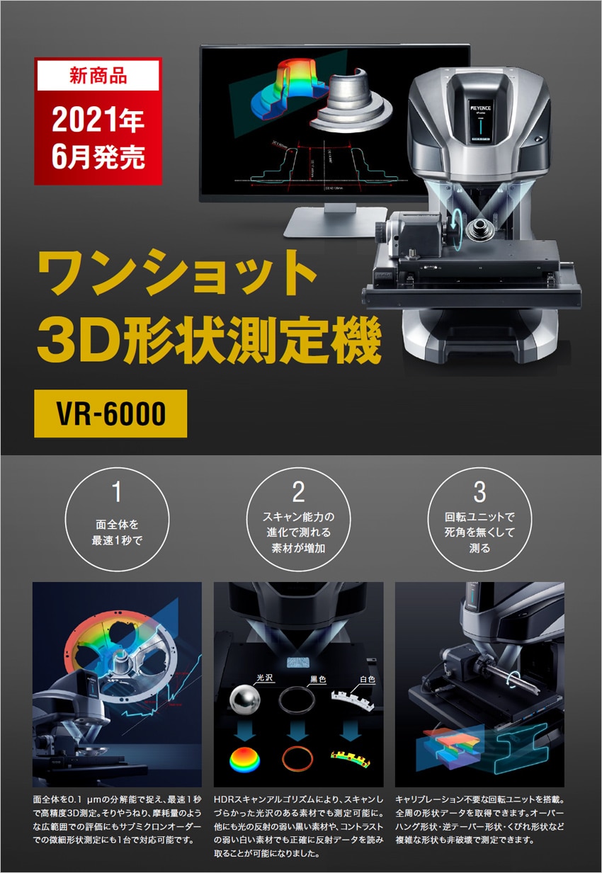 ワンショット3D形状測定機 VR-6000