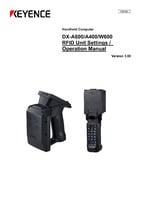 DX-A600/A400/W600 RFIDユニット設定・操作マニュアル
