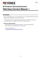 BT-Wシリーズ Web環境 簡易接続マニュアル Ver.2.0