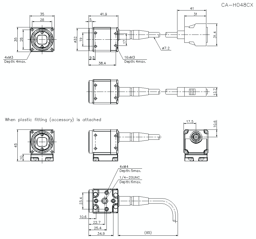 CA-H048CX Dimension