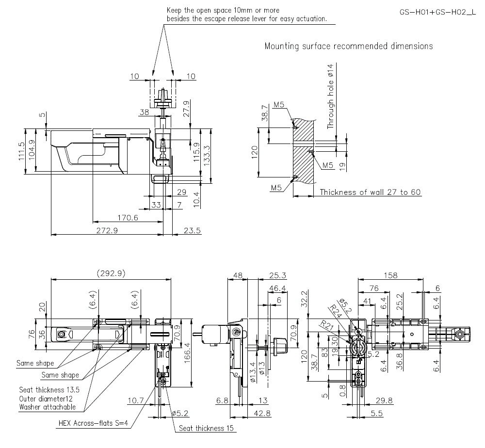 GS-H01+GS-H02_L Dimension