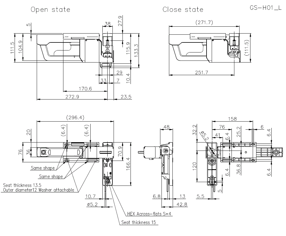 GS-H01_L Dimension