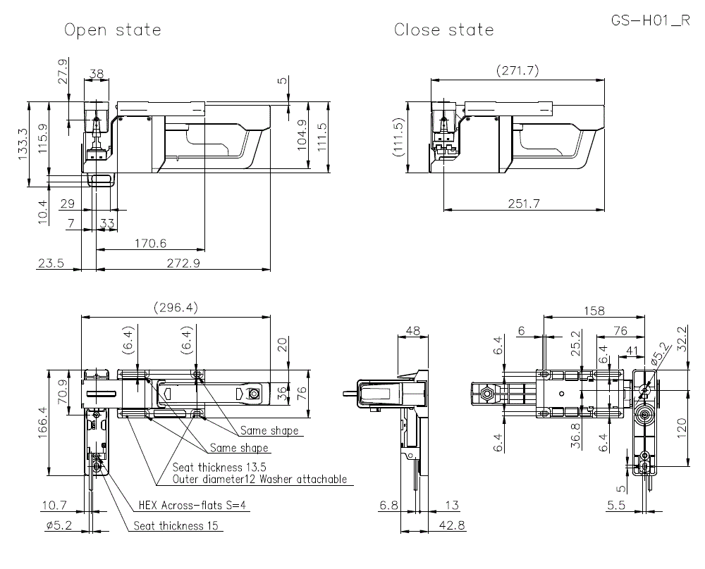 GS-H01_R Dimension