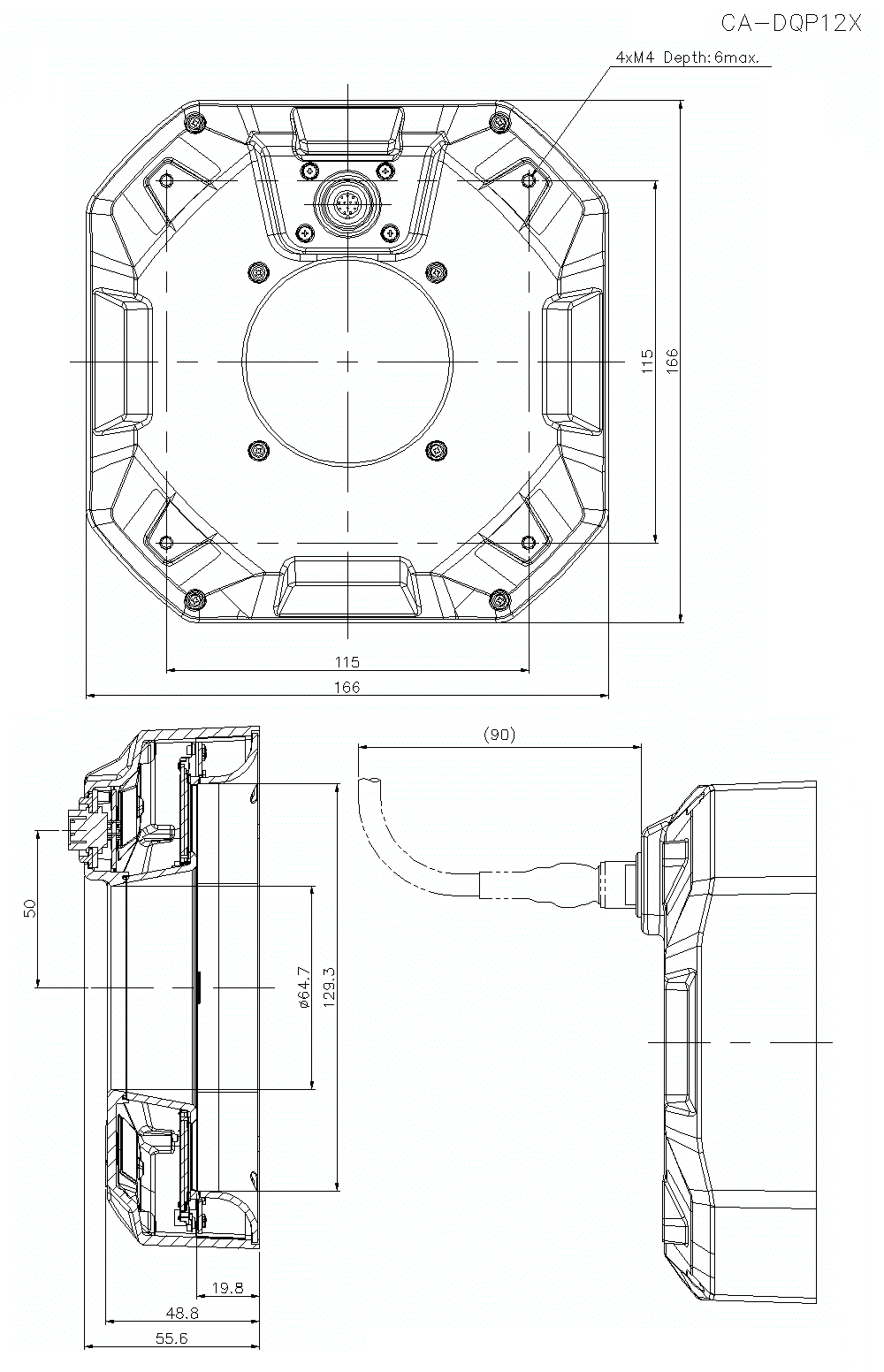 CA-DQP12X Dimension