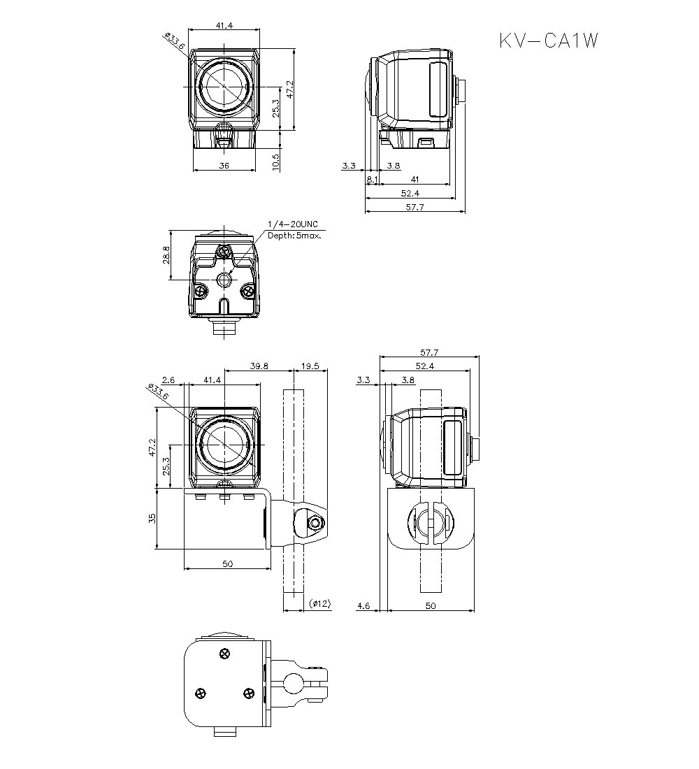 KV-CA1W_01 Dimension