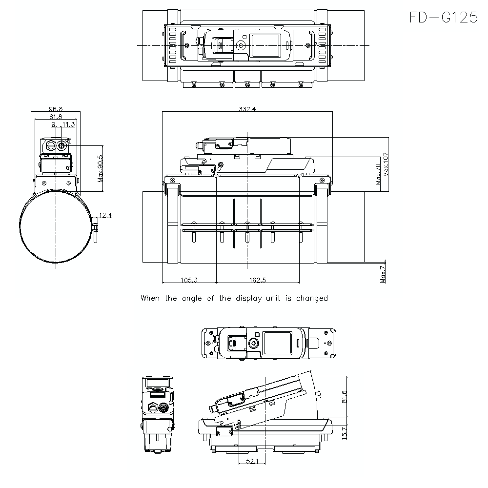 FD-G125 Dimension