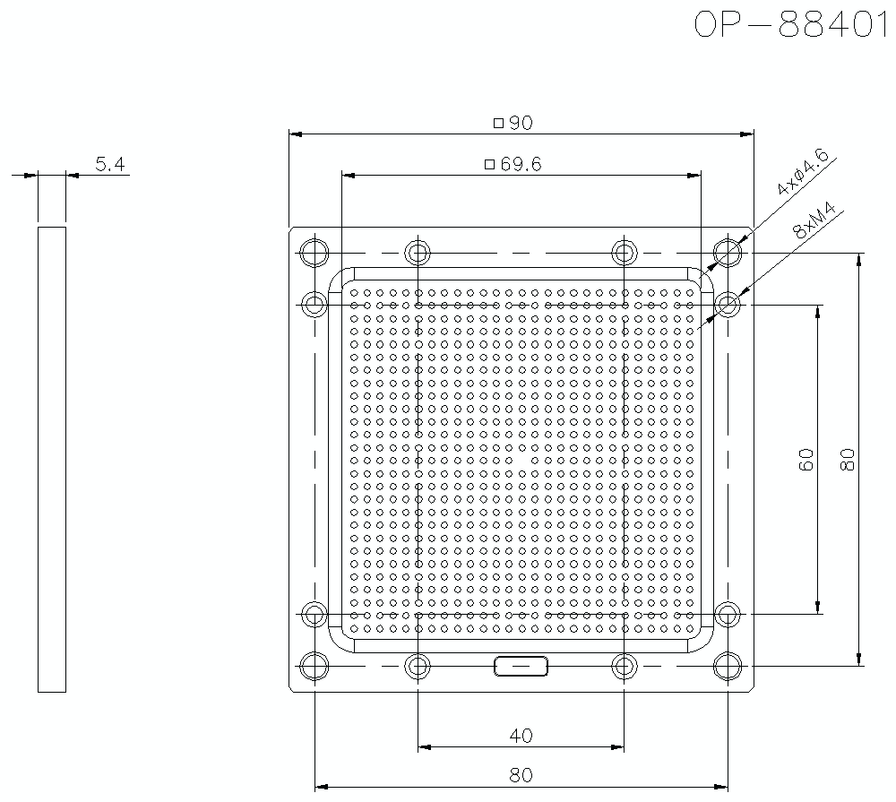 OP-88401 Dimension