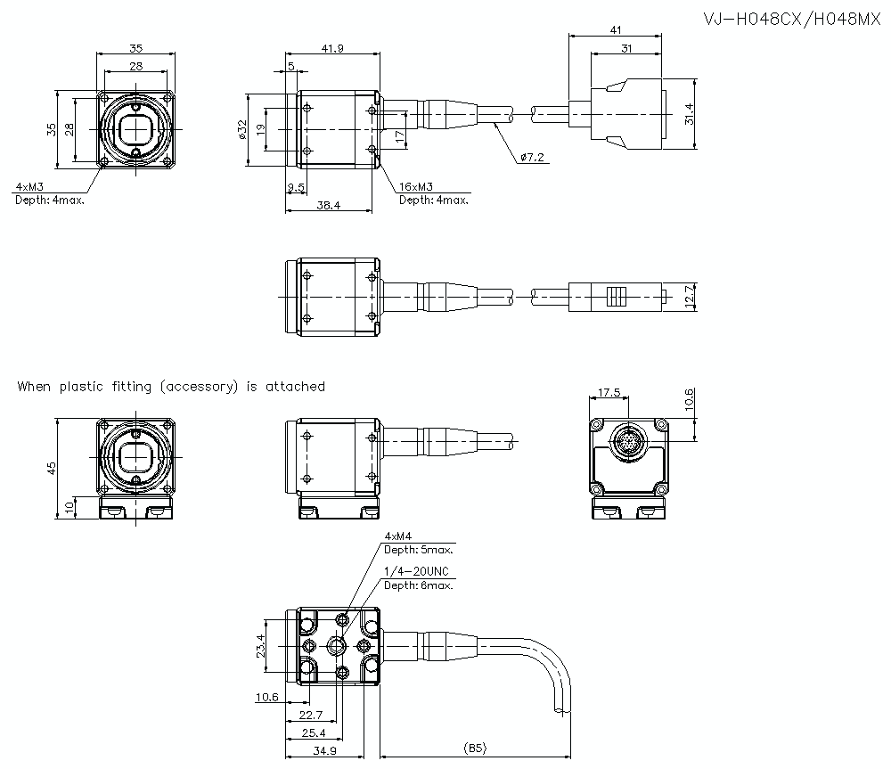 VJ-H048CX/MX Dimension