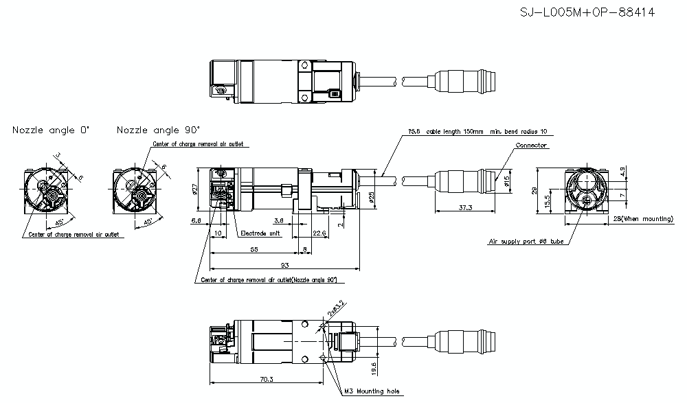 SJ-L005M/OP-88414 Dimension