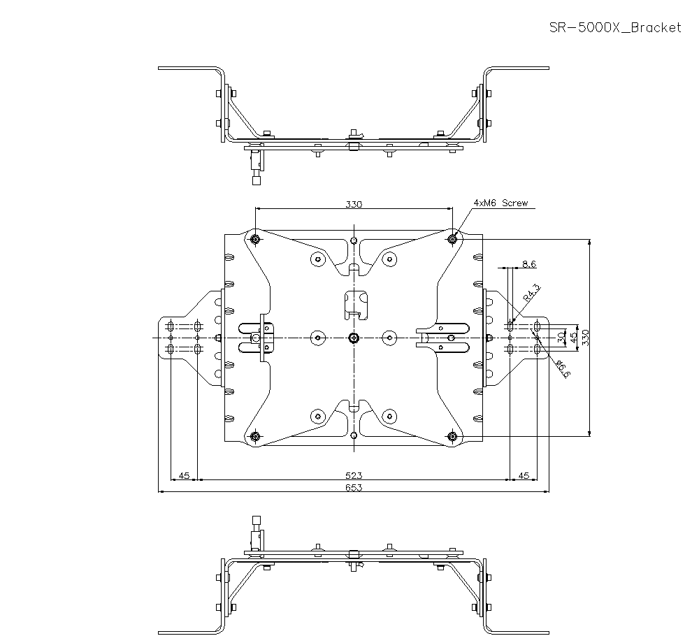 SR-5000X/BRACKET Dimension