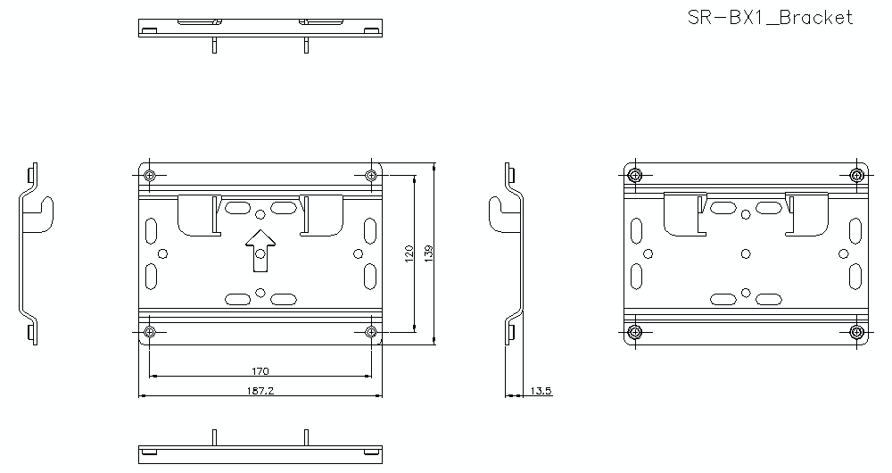 SR-BX1/BRACKET Dimension