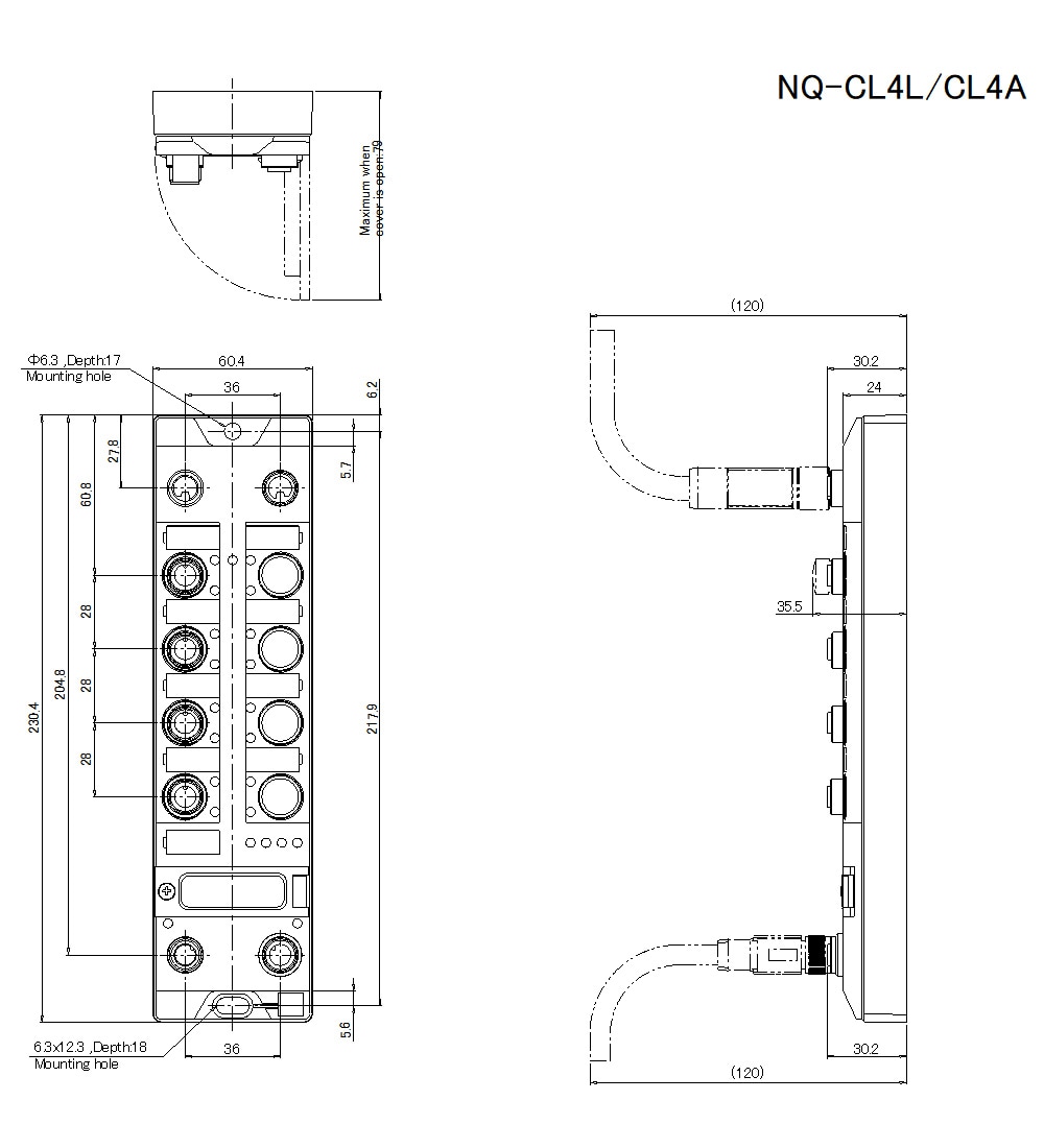 NQ-CL4L/CL4A Dimension