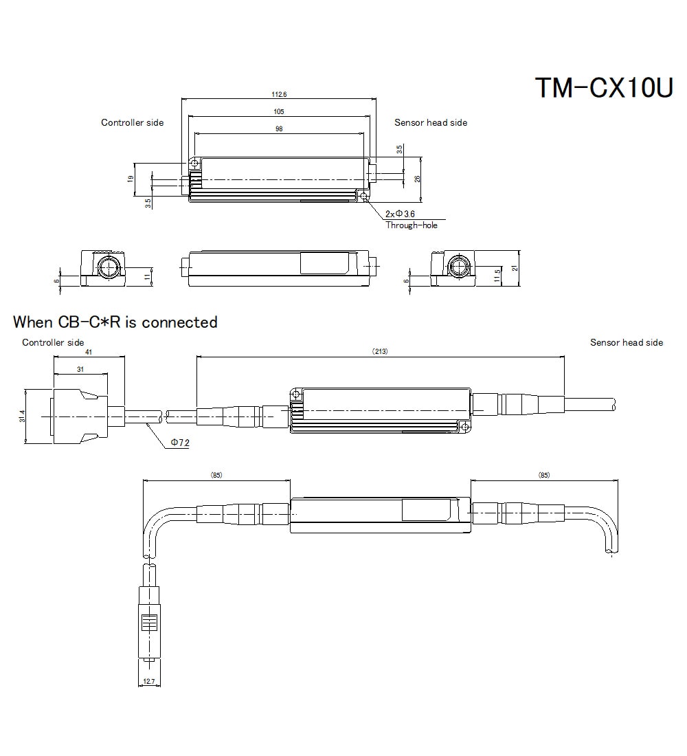 TM-CX10U Dimension