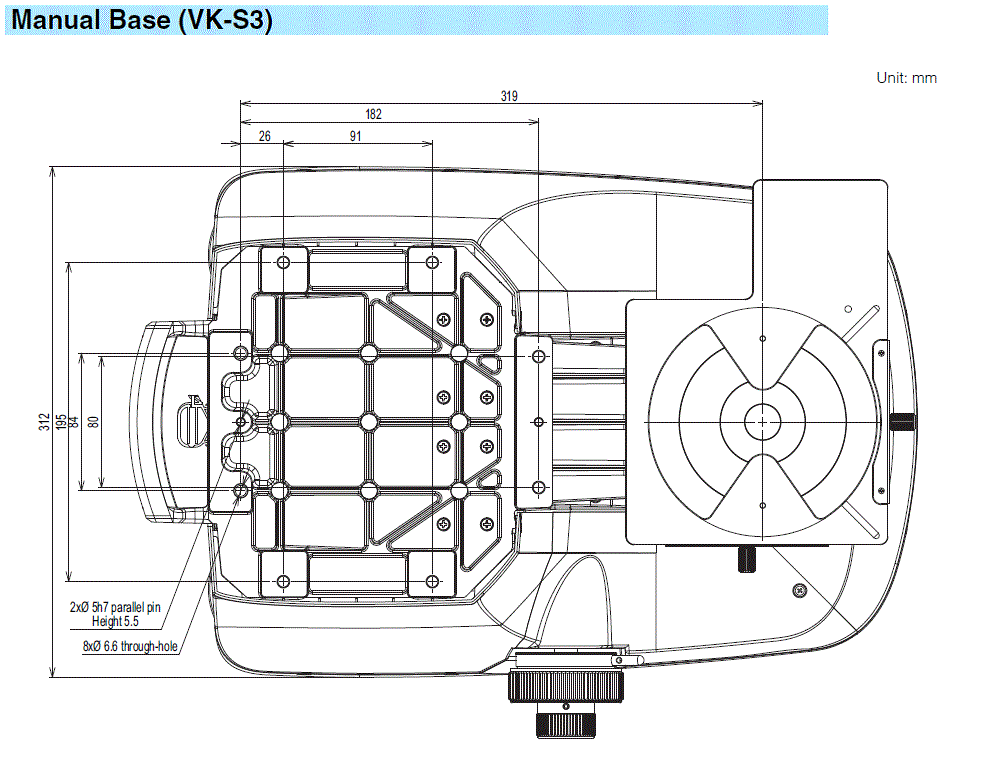 VK-S3 Dimension