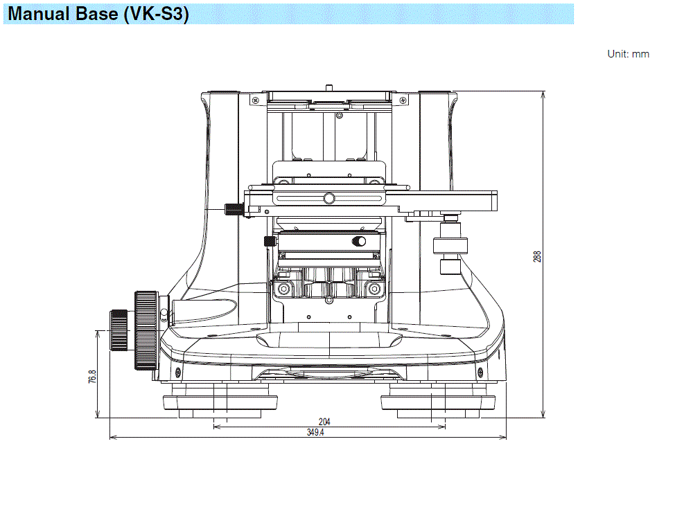 VK-S3 Dimension