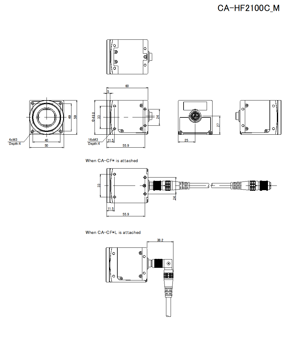 CA-HF2100C/M Dimension 01