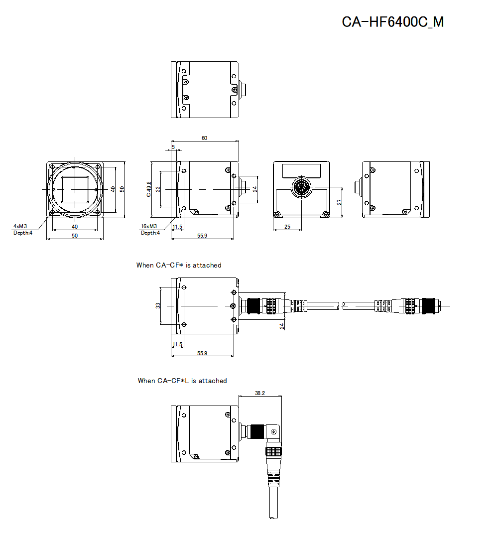 CA-HF6400C/M Dimension 01