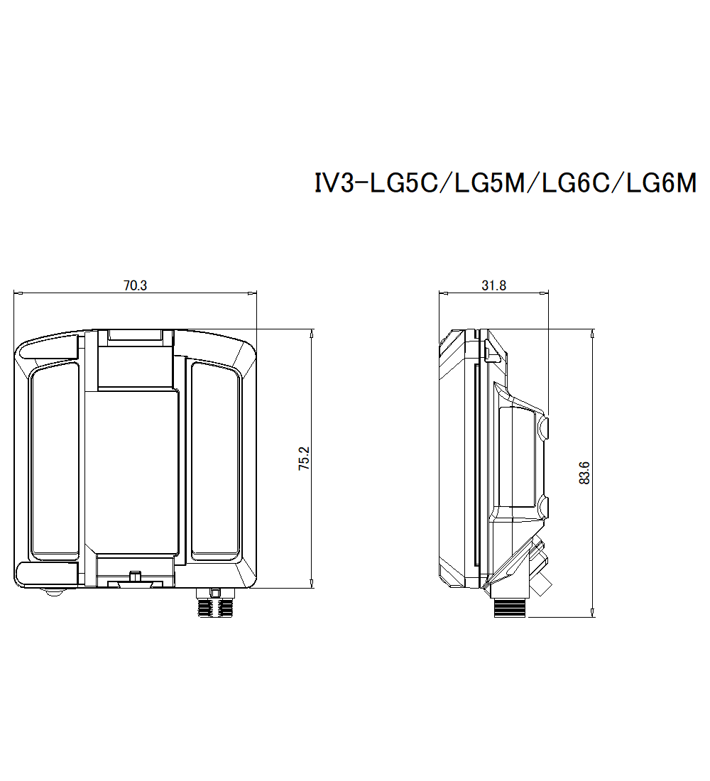 IV3-LG5C/IV3-LG5M/IV3-LG6C/IV3-LG6M Dimension