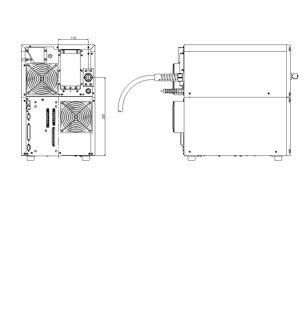 MD-X2000A/2020A/2500A/2520A Dimension