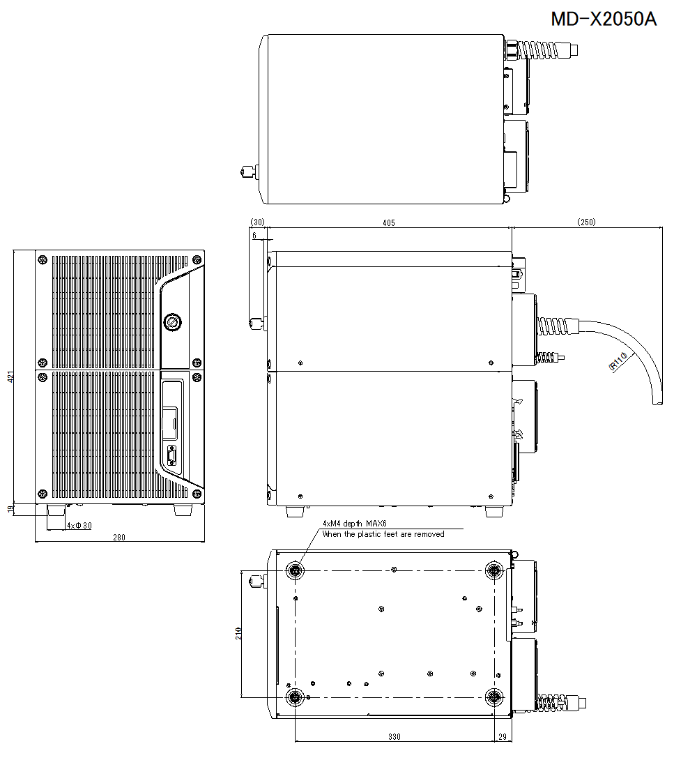 MD-X2050A Dimension