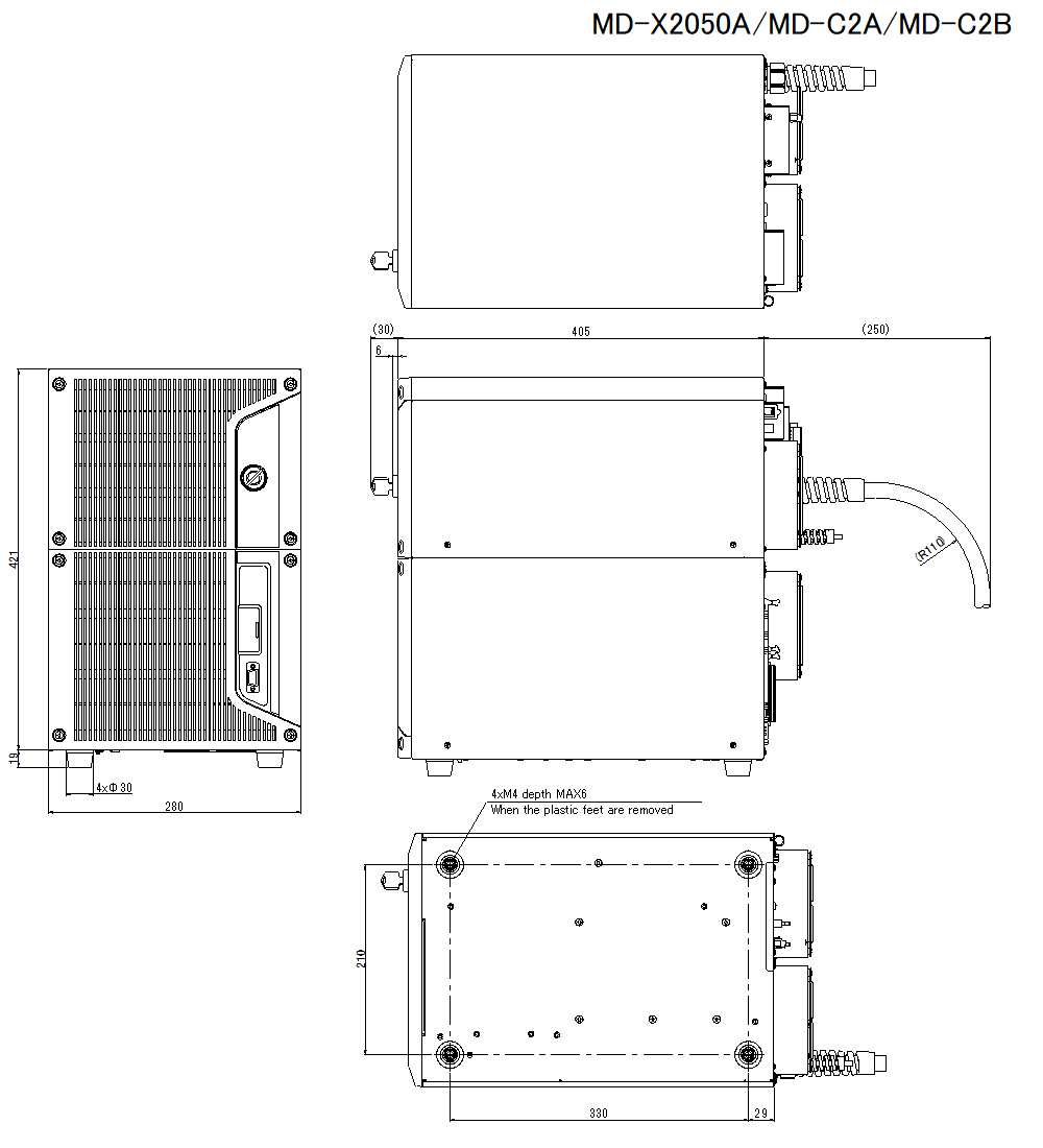 MD-X2050A/C2A/C2B Dimension