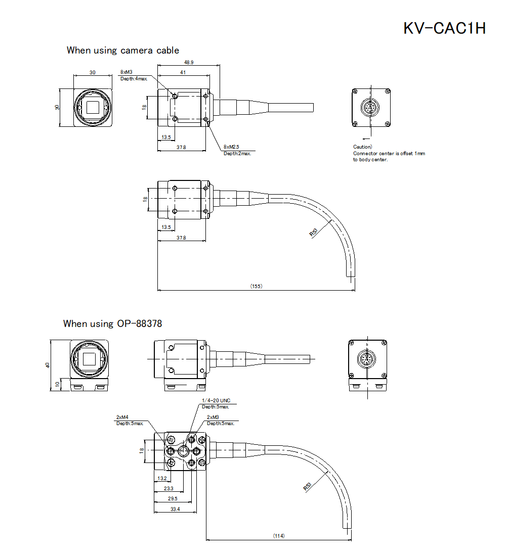 KV-CAC1H Dimension