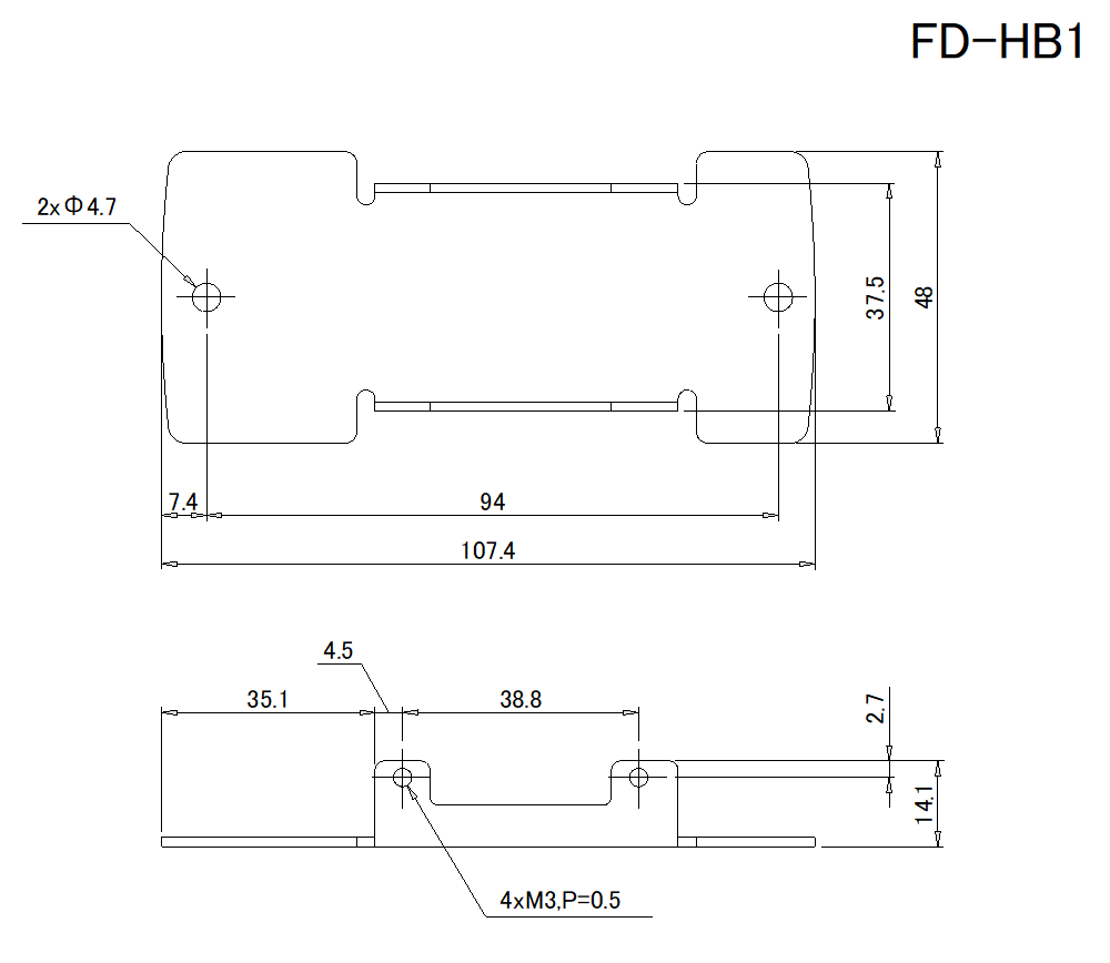 FD-HB1 Dimension