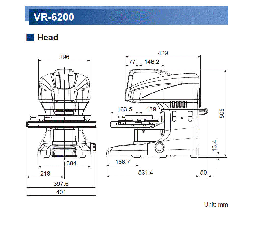 VR-6200_01 Dimension