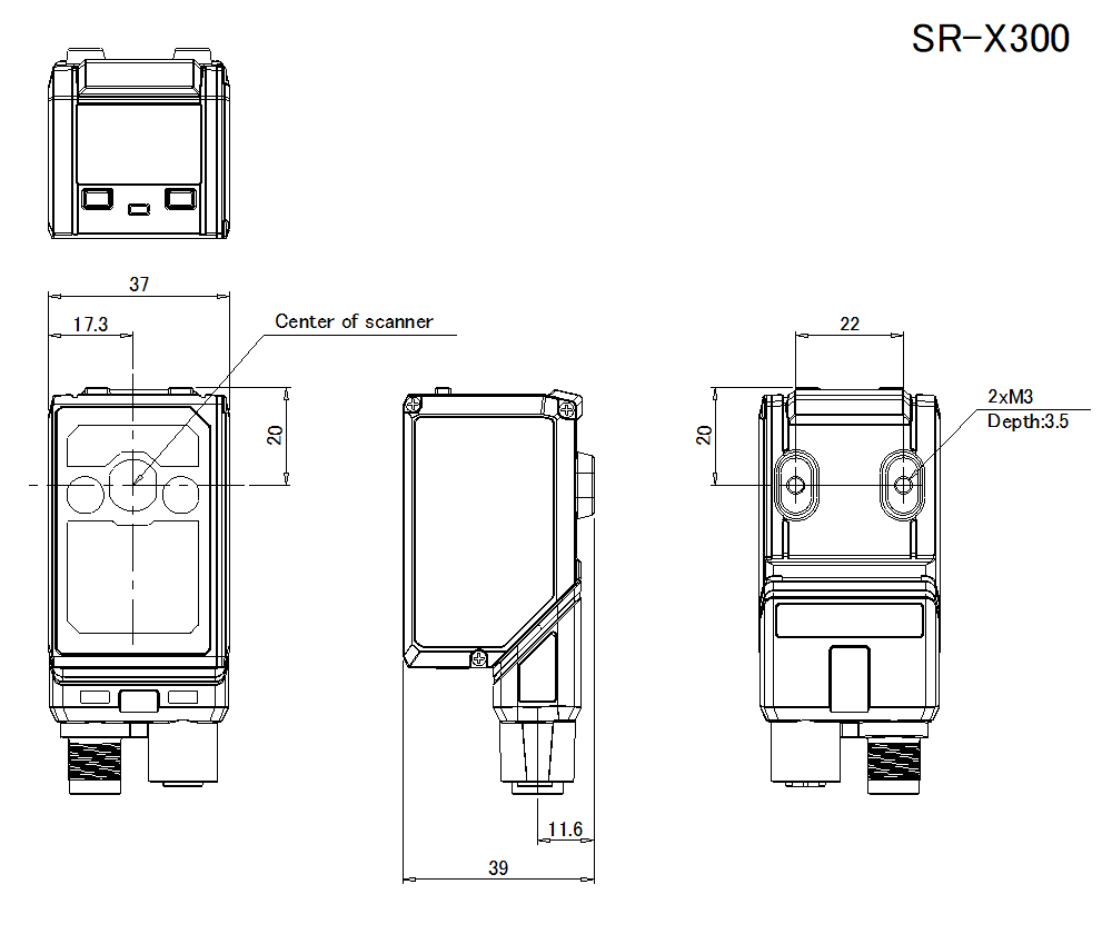 SR-X300 Dimension