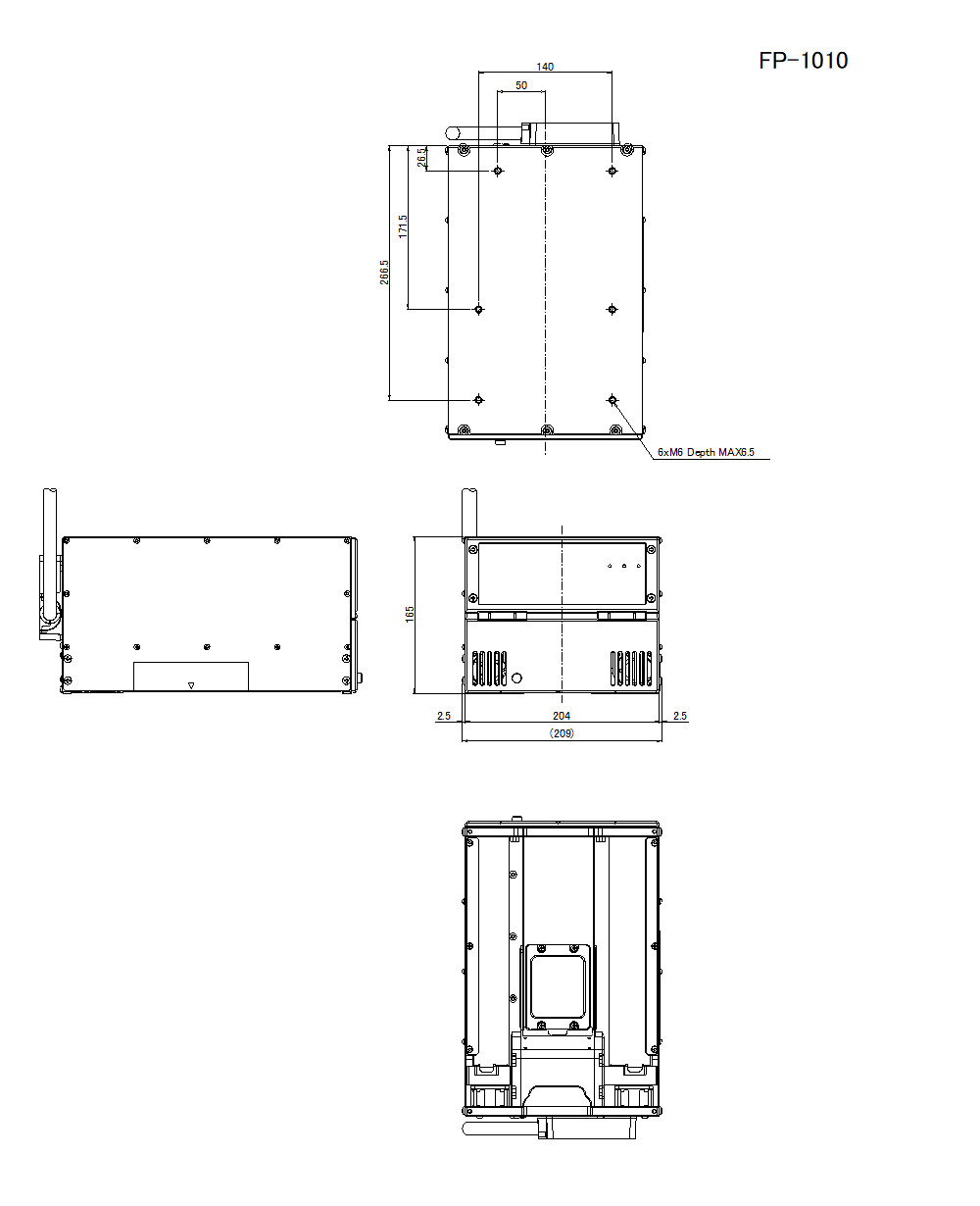 FP-1010/CABLE Dimension