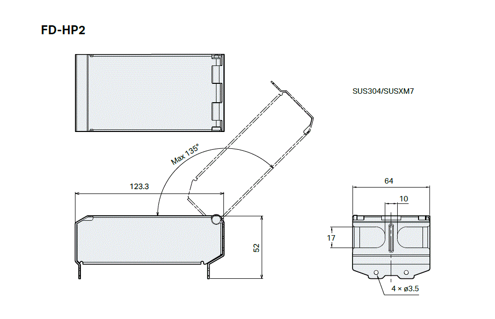 FD-HP2 Dimension