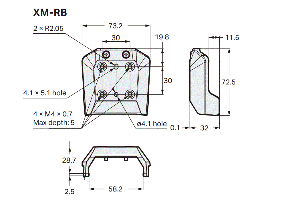 XM-RB Dimension