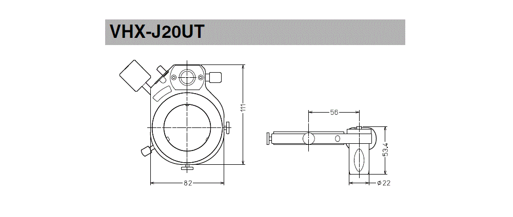 VHX-J20UT Dimension