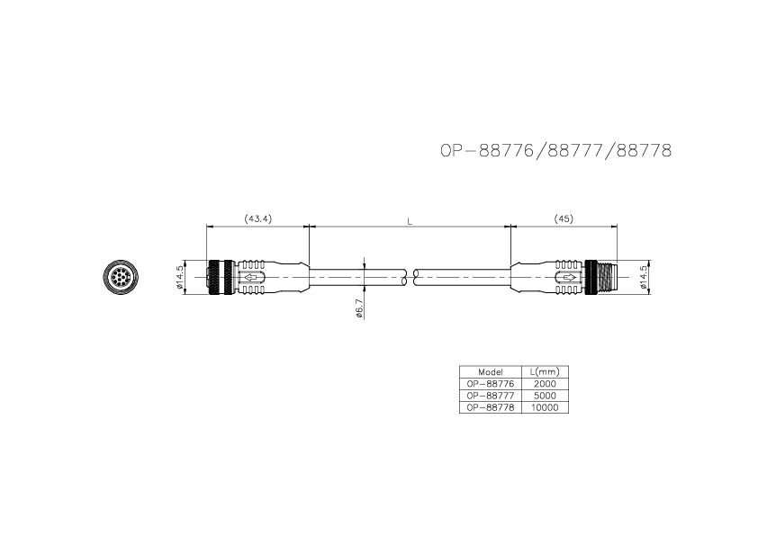 OP-88776/88777/88778 Dimension