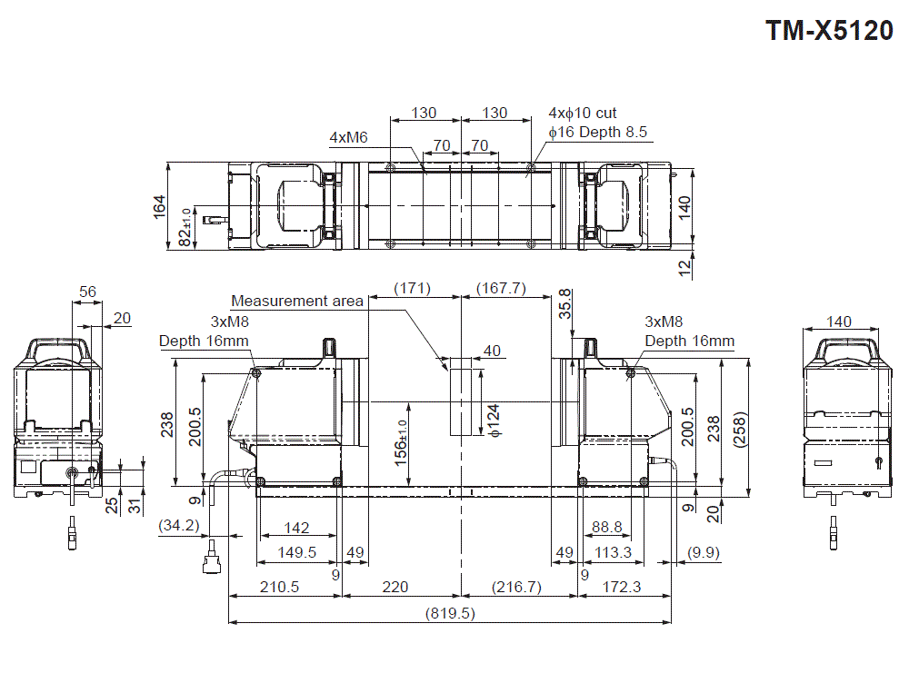 TM-X5120 Dimension