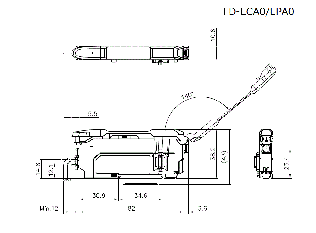 FD-ECA0/EPA0 Dimension