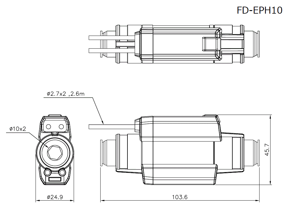 FD-EPH10 Dimension