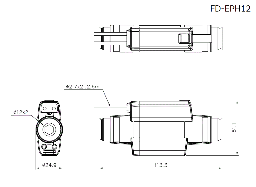 FD-EPH12 Dimension